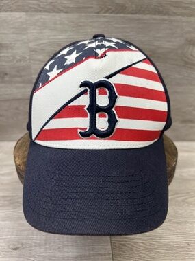 Boston Red Sox Fan Favorite American Flag Hat Adjustable One Size Cap Baseball